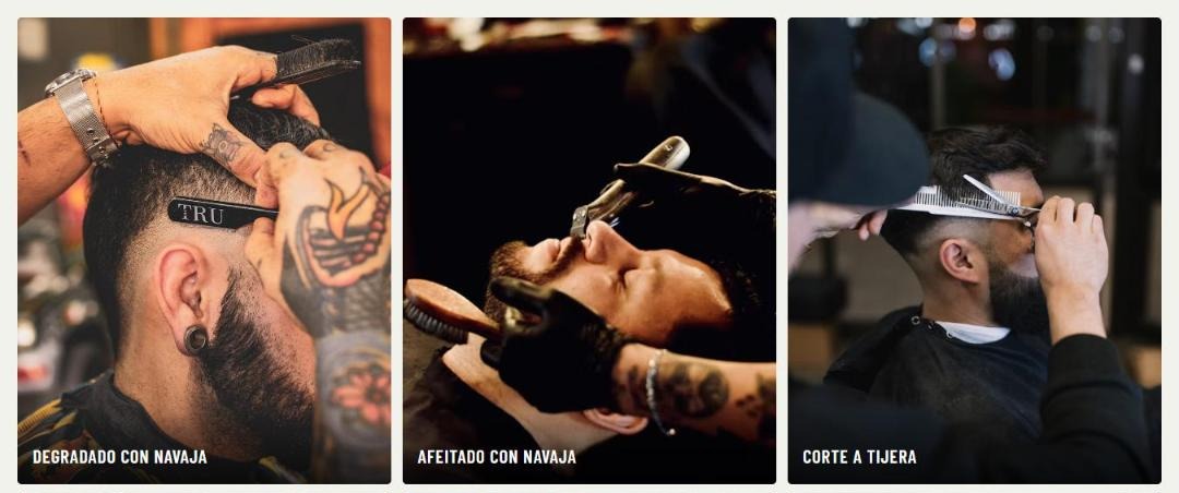 Galería con fotos de cortes y afeitados